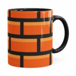 Caneca Tijolo Super Mario Bros Preta