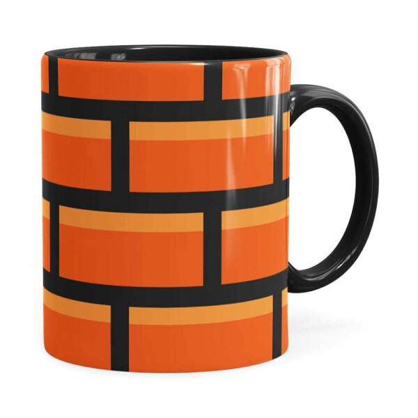 Caneca Tijolo Super Mario Bros Preta