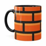 Caneca Tijolo Super Mario Bros Preta
