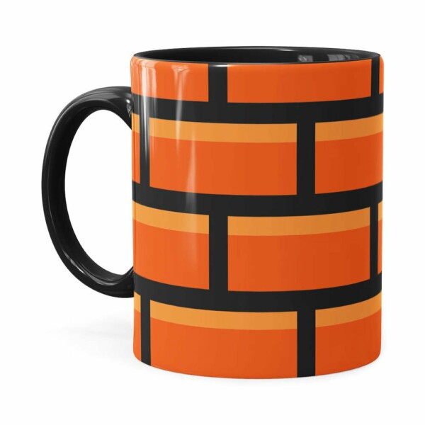 Caneca Tijolo Super Mario Bros Preta