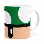 Caneca Toad Super Mario Bros Verde Branca