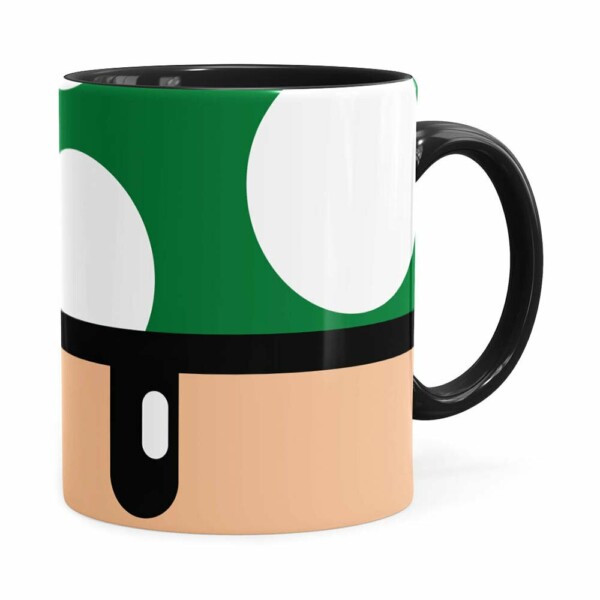 Caneca Toad Super Mario Bros Verde Preta