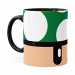 Caneca Toad Super Mario Bros Verde Preta