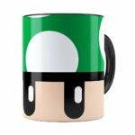 Caneca Toad Super Mario Bros Verde Preta