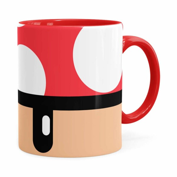Caneca Toad Super Mario Bros Vermelho