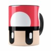 Caneca Toad Super Mario Bros Vermelho Preta