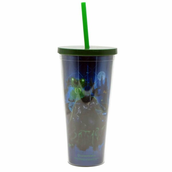 Copo Tampa E Canudo Batman Metalico 650ml