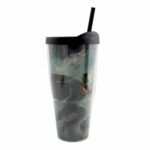 Copo Tampa E Canudo Injustice Superman E Batman 650ml