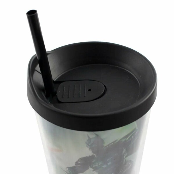 Copo Tampa E Canudo Injustice Superman E Batman 650ml