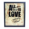 Quadro Coleção De Rolhas All Is Love