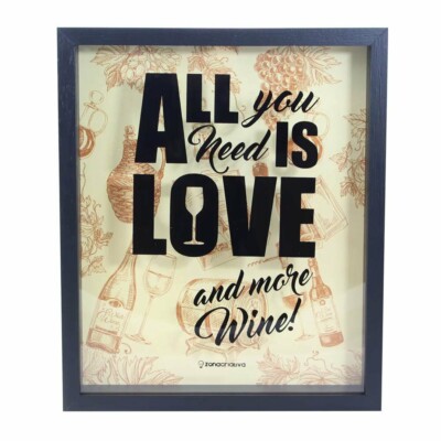 Quadro Coleção De Rolhas All Is Love