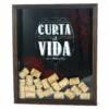 Quadro Coleção De Rolhas Curta A Vida
