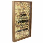 Quadro Coleção De Rolhas Vinhos Melhores