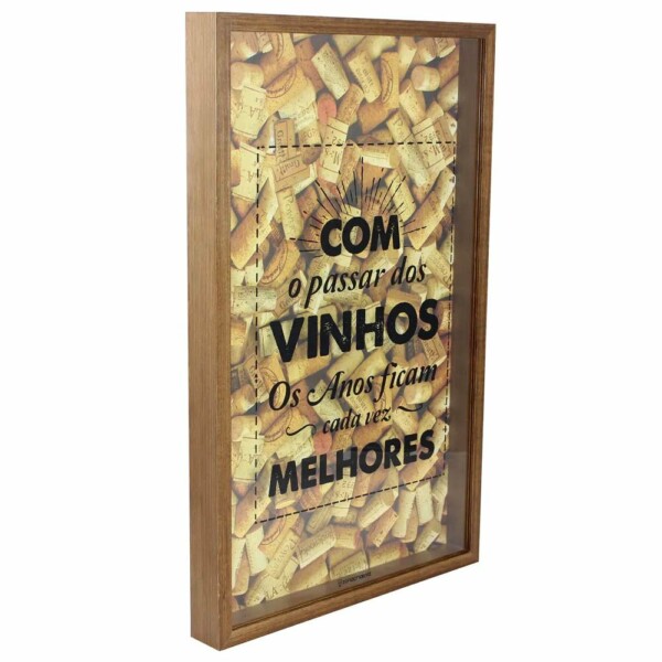 Quadro Coleção De Rolhas Vinhos Melhores