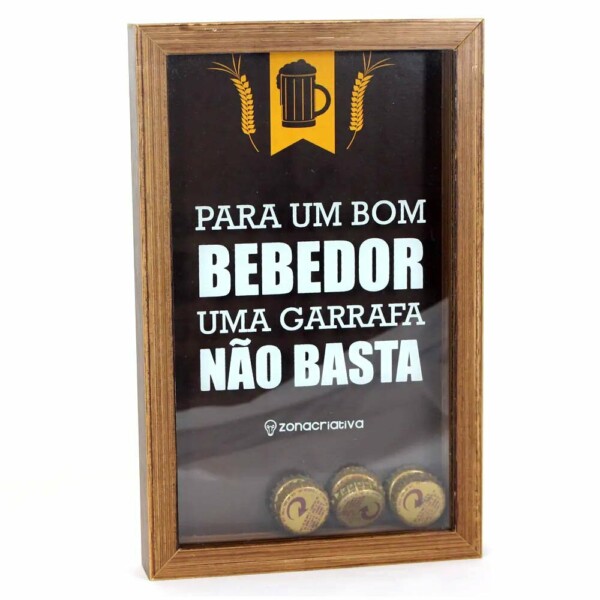 Quadro Coleção De Tampas Bom Bebedor