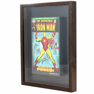 Quadro Coleção De Tampas Homem De Ferro