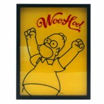 Quadro Coleção De Tampas Homer Woo Hoo
