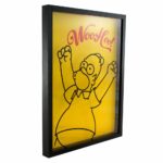 Quadro Coleção De Tampas Homer Woo Hoo