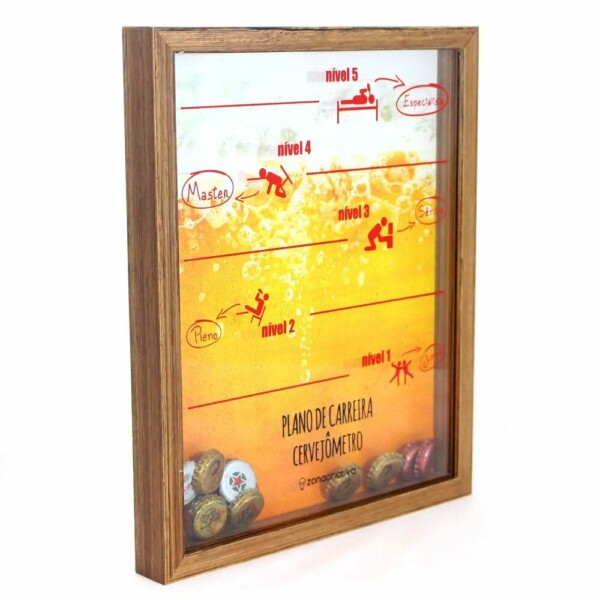 Quadro Coleção De Tampas Plano De Carreira