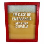 Quadro Coleção Emergência Tampas Cervejas