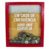 Quadro Coleção Emergência Tampas Cervejas