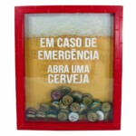 Quadro Coleção Emergência Tampas Cervejas