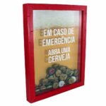 Quadro Coleção Emergência Tampas Cervejas