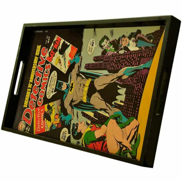 Bandeja Batman Retrô Hqs Madeira 45x29cm