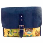 Bolsa Old School Brasil Do Futebol Couro E Camurça