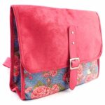 Bolsa Old School Cartas Para Mary Couro E Camurça