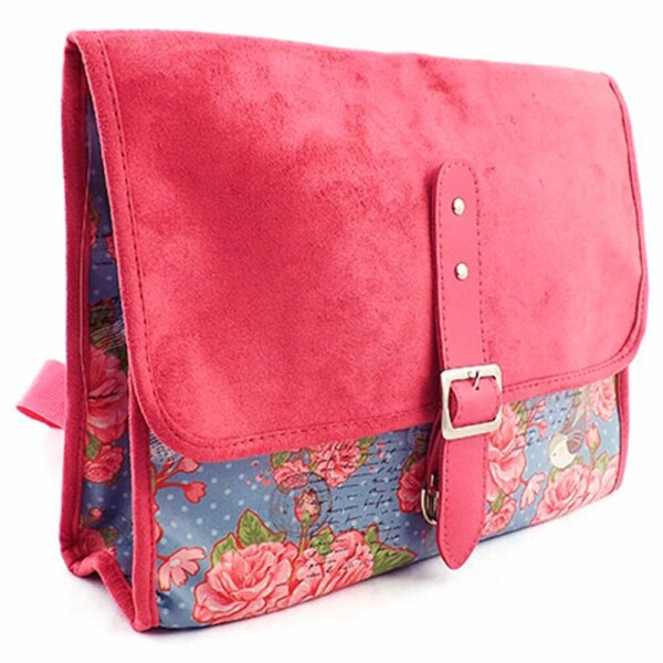 Bolsa Old School Cartas Para Mary Couro E Camurça