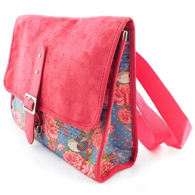 Bolsa Old School Cartas Para Mary Couro E Camurça