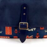 Bolsa Old School London Forever Couro E Camurça