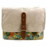 Bolsa Old School Povo Unido Couro E Camurça
