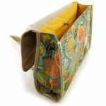 Bolsa Old School Povo Unido Couro E Camurça