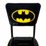 Cadeira Batman Bar Logo Preta Em Metal