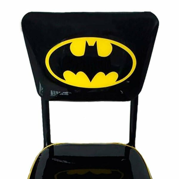 Cadeira Batman Bar Logo Preta Em Metal