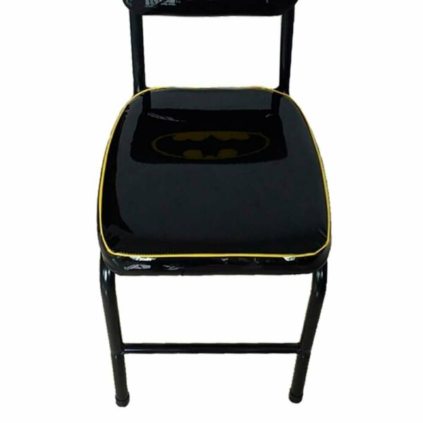 Cadeira Batman Bar Logo Preta Em Metal
