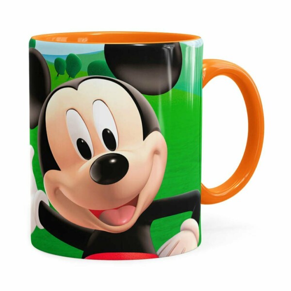 Caneca A Casa Do Mickey Mouse Laranja