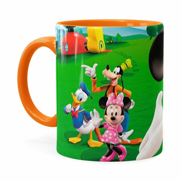 Caneca A Casa Do Mickey Mouse Laranja