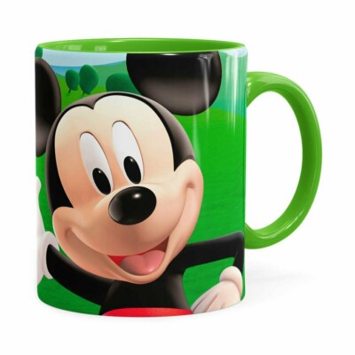 Caneca A Casa Do Mickey Mouse Verde Claro