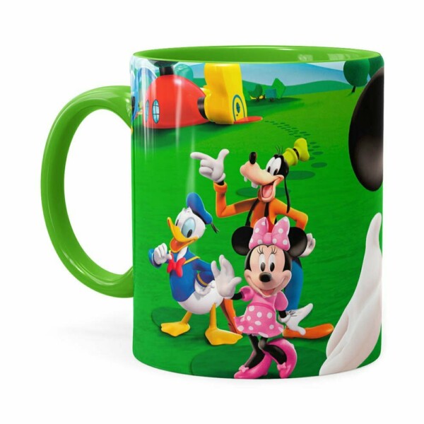 Caneca A Casa Do Mickey Mouse Verde Claro