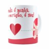 Caneca A Vida é Minha Mas O Coração, é Seu V01 Branca