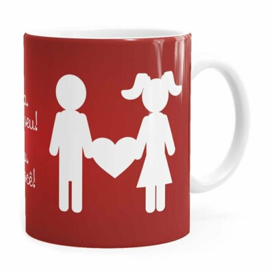 Caneca A Vida é Minha Mas O Coração, é Seu V02 Branca