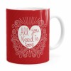 Caneca All You Need Is Love Listras Branca