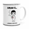 Caneca Amar é Adorar O Café Dela Branca