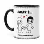 Caneca Amar é Aquele Toque Especial Preta