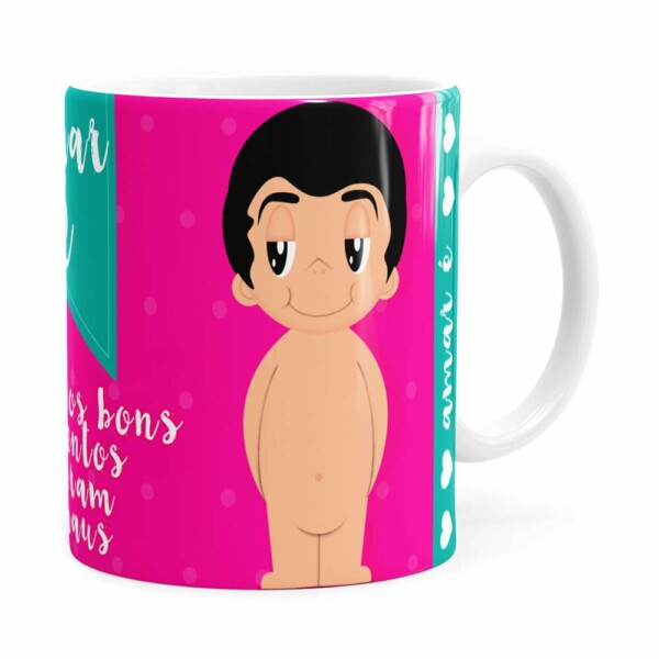 Caneca Amar é Bons Momentos Namorada Branca