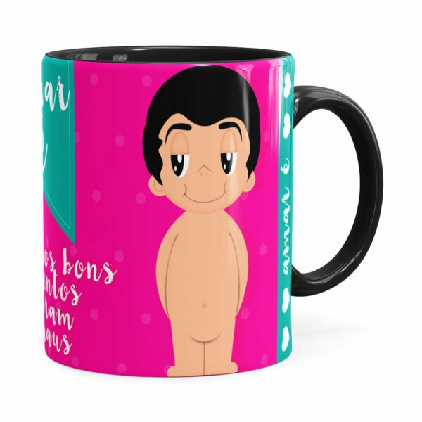 Caneca Amar é Bons Momentos Namorada Preta
