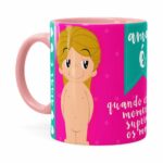 Caneca Amar é Bons Momentos Namorada Rosa